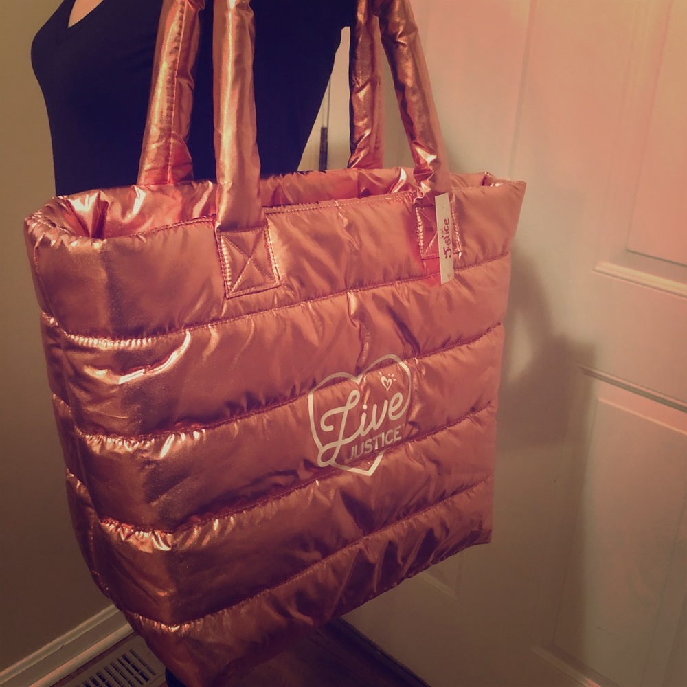 Justice tote bag NWT
